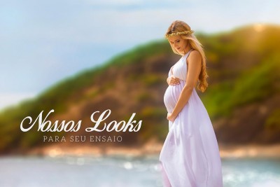 Foto vestido book grávida ensaio de gestante na praia rio de janeiro