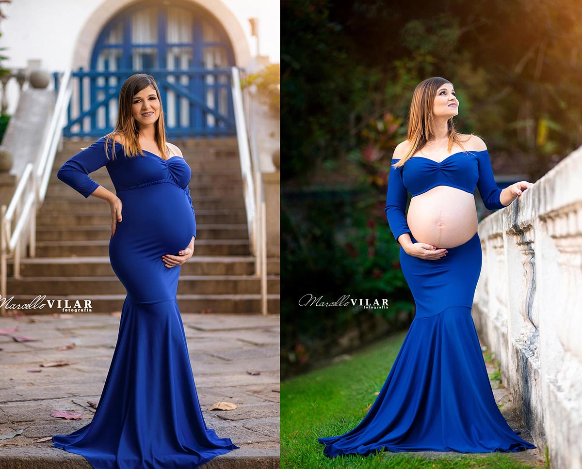 vestido para foto de gestante